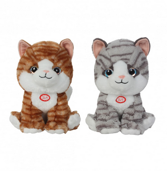 WO80397  GATO SENTADO CON SONIDO 26 CM