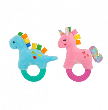WO59022  SONAJERO DINO UNICORNIO CON MORDILLO
