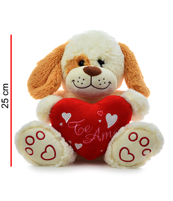 MI3817C  PERRO CON CORAZON 25CM
