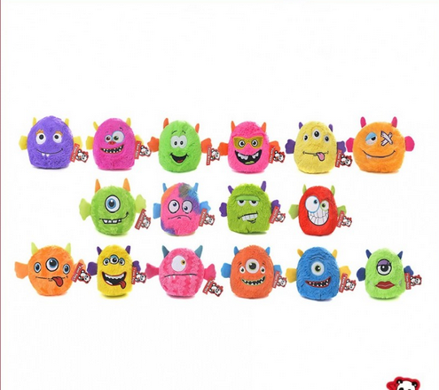 YA0037  MONSTRUO PELOTA 17CM