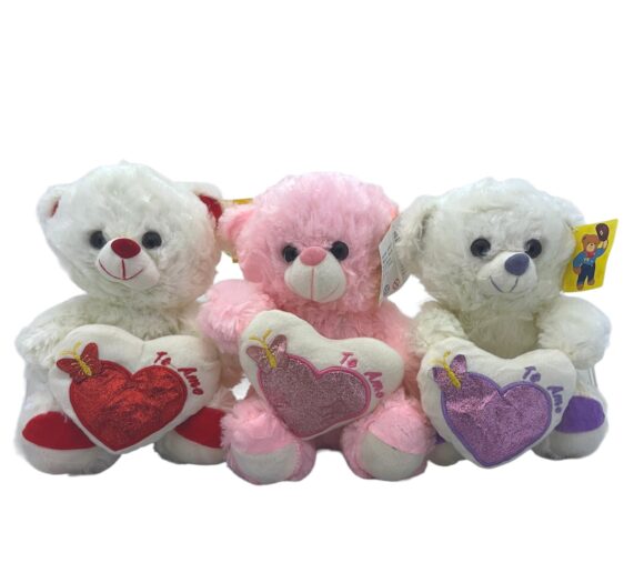 FE0184A  OSO CON CORAZON BRILLO