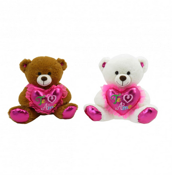 WO49022  OSO CON CORAZON BRILLO 30 CM