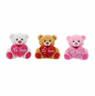 WO62629  OSO CON CORAZON 19CM