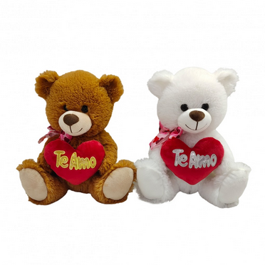 WO21729  OSO CON CORAZON 26CM