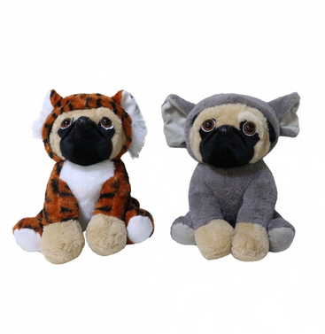 WO56925  PERRO CON CAPUCHA 25 CM