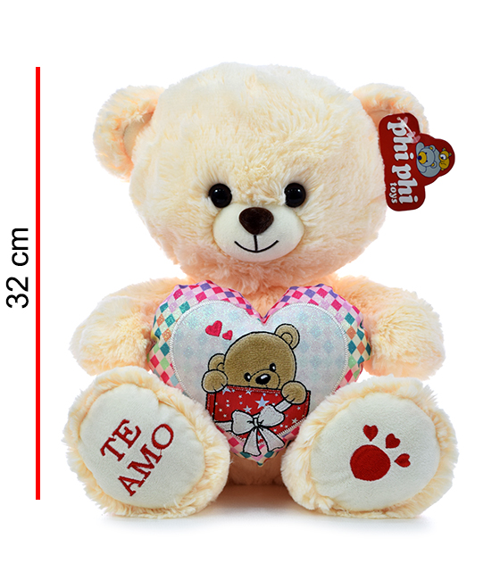 MI5473  OSO CON CORAZON 32 CM