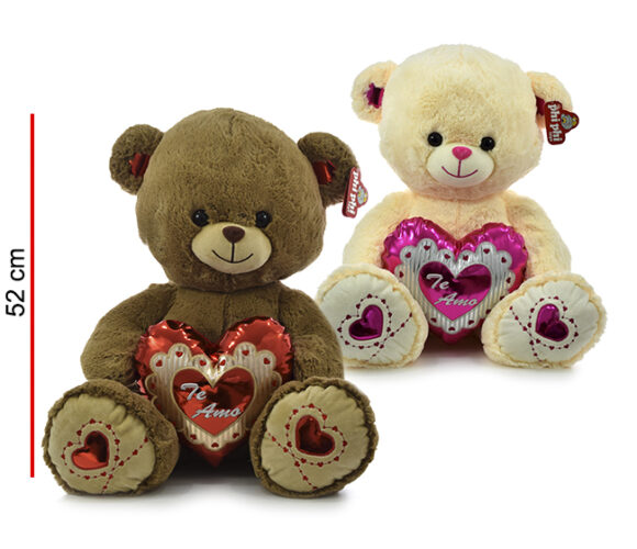 MI5477  OSO CON CORAZON 52CM