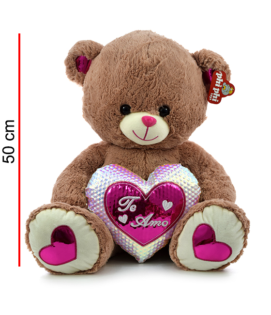 MI5480   OSO CON CORAZON 50 CM