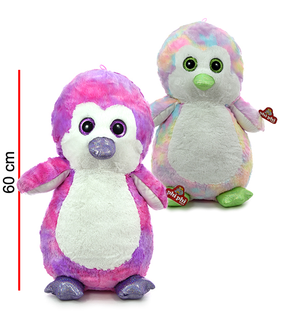 MI4482  PINGUINO MULTICOLOR 60 CM