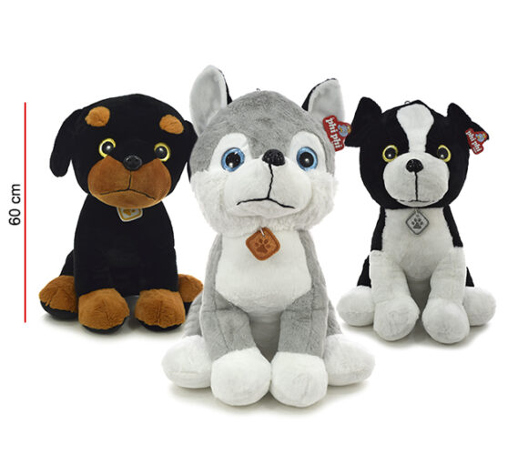 MI4486  PERRO RAZAS VARIAS 60CM