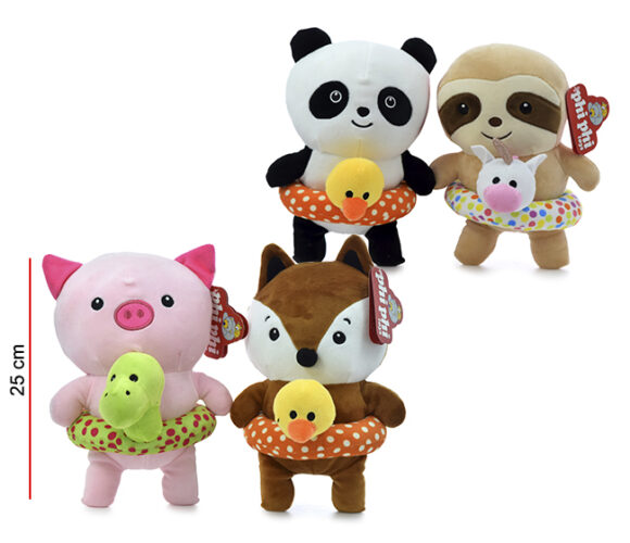 MI8218  ANIMALES CON SALVA VIDAS 23 CM