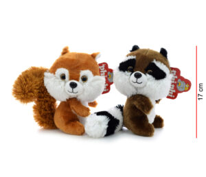 MI1617 - ARDILLA Y MAPACHE 17CM