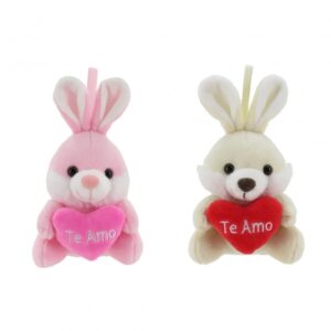 WO616577 - CONEJOS CON CORAZON 11,5CM
