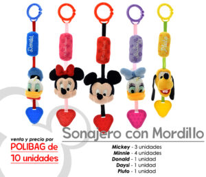 MIMY125 - SONAJERO CON MORDILLO DISNEY