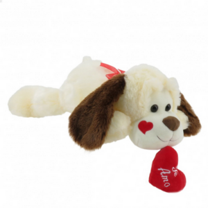 WO12598-24 - PERRO CON CORAZÓN 60CM