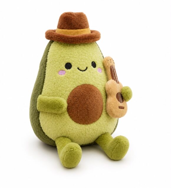 WP0073 - PALTA CON GORRO Y GITARRA 22CM