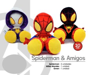 MIMV112 - SPIDERMAN, MILES MORALES Y GWEN 20CM